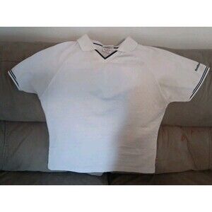 Reebok Vintage White Collared Polo Women's Medium